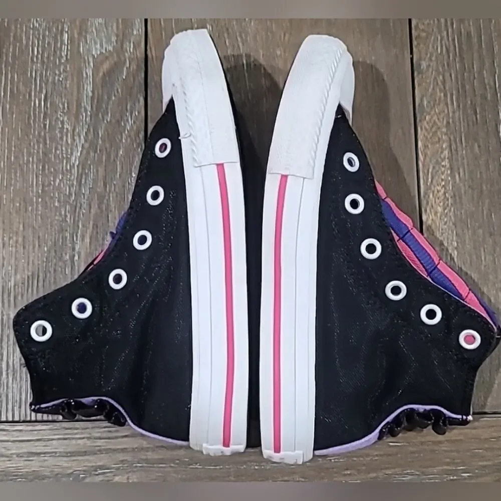 Converse Chuck Taylor All Star High Top Shimmer Sneaker, Girls Size 11.5